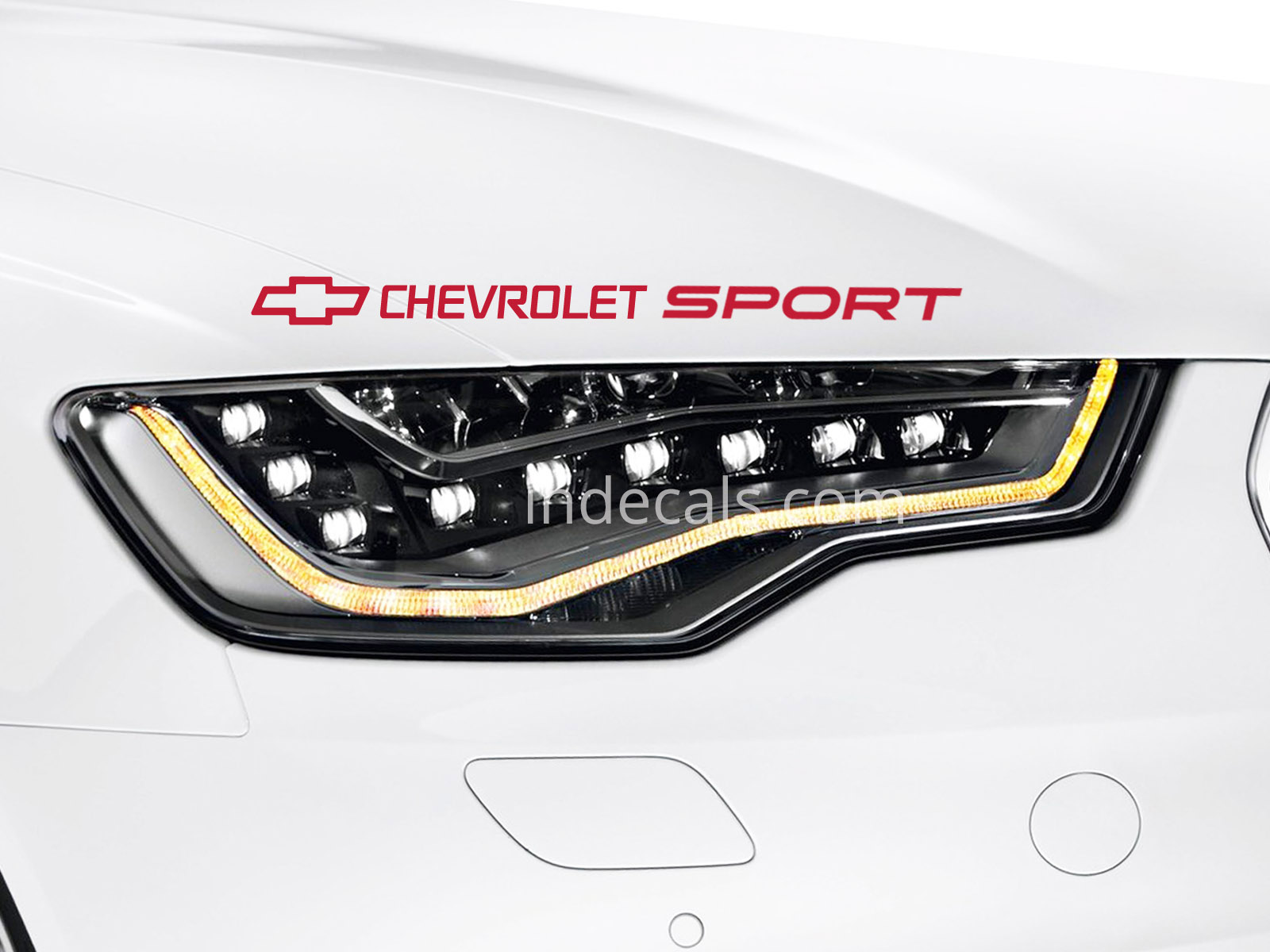 1 x Chevrolet Sport Sticker - Red