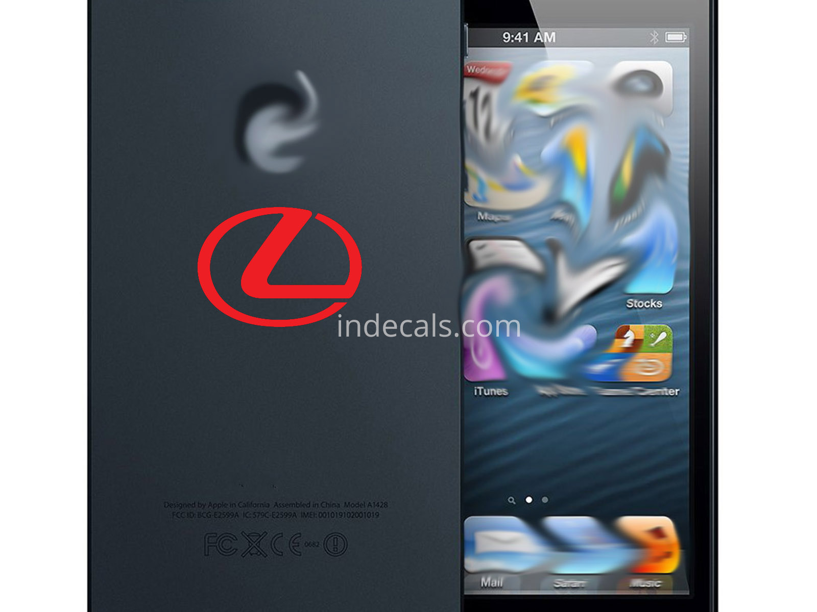 3 x Lexus Stickers for Smartphone - Red