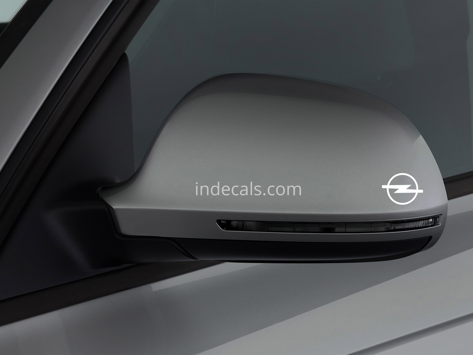 3 x Opel Stickers for Mirror Cover - White