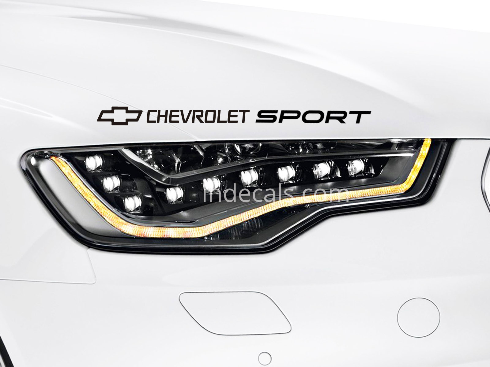 1 x Chevrolet Sport Sticker - Black