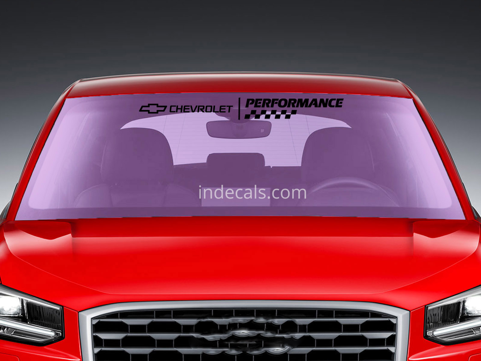 1 x Chevrolet Performance Sticker for Windshield or Back Window - Black
