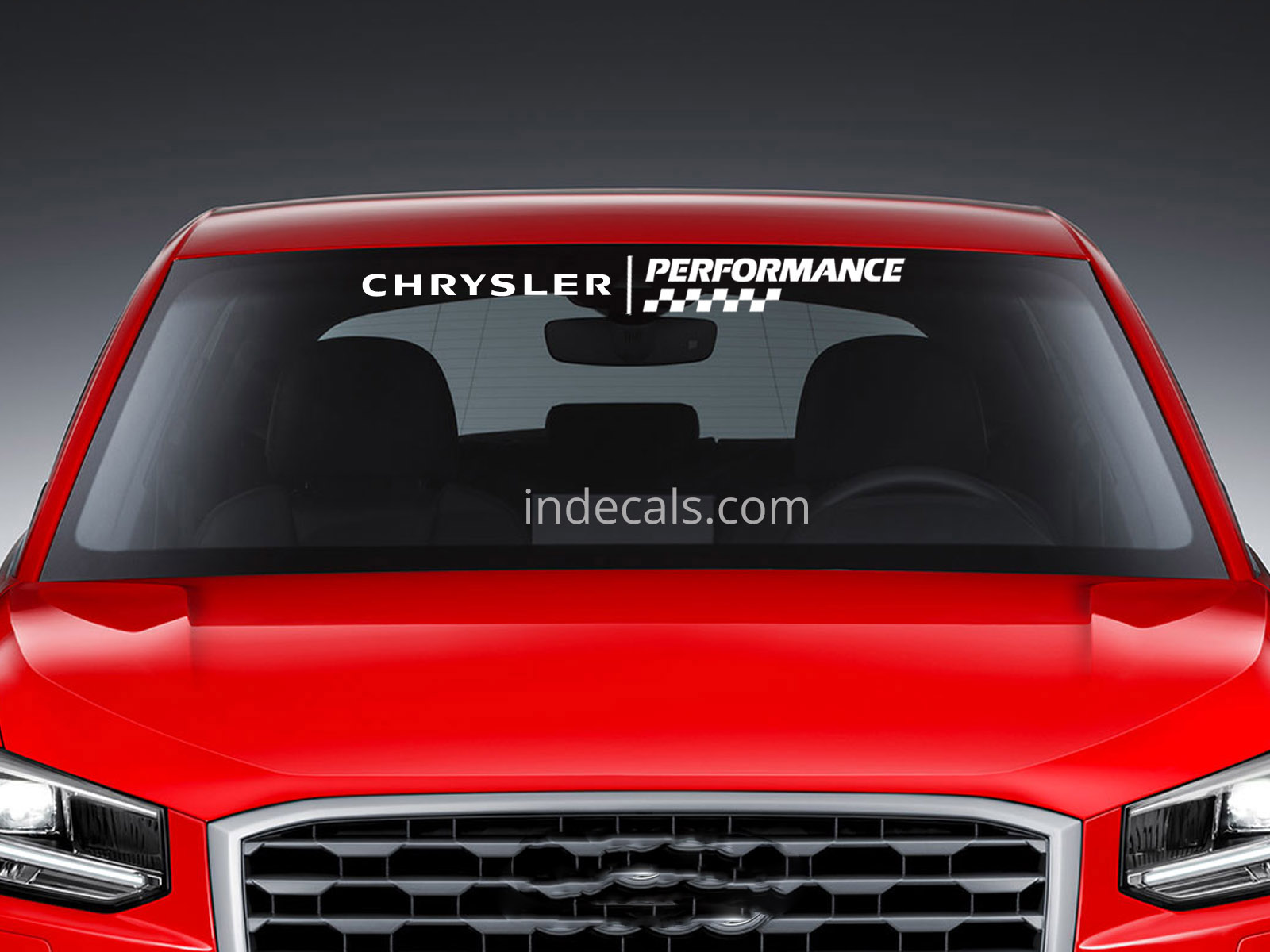 1 x Chrysler Performance Sticker for Windshield or Back Window - White