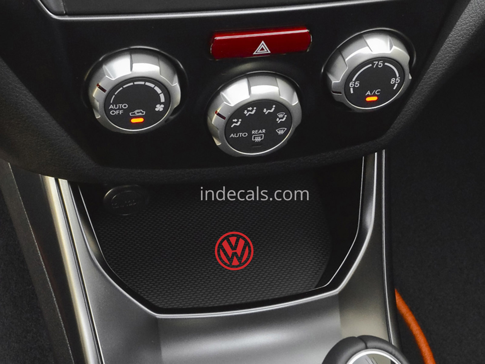 3 x Volkswagen Stickers for Ashtray - Red