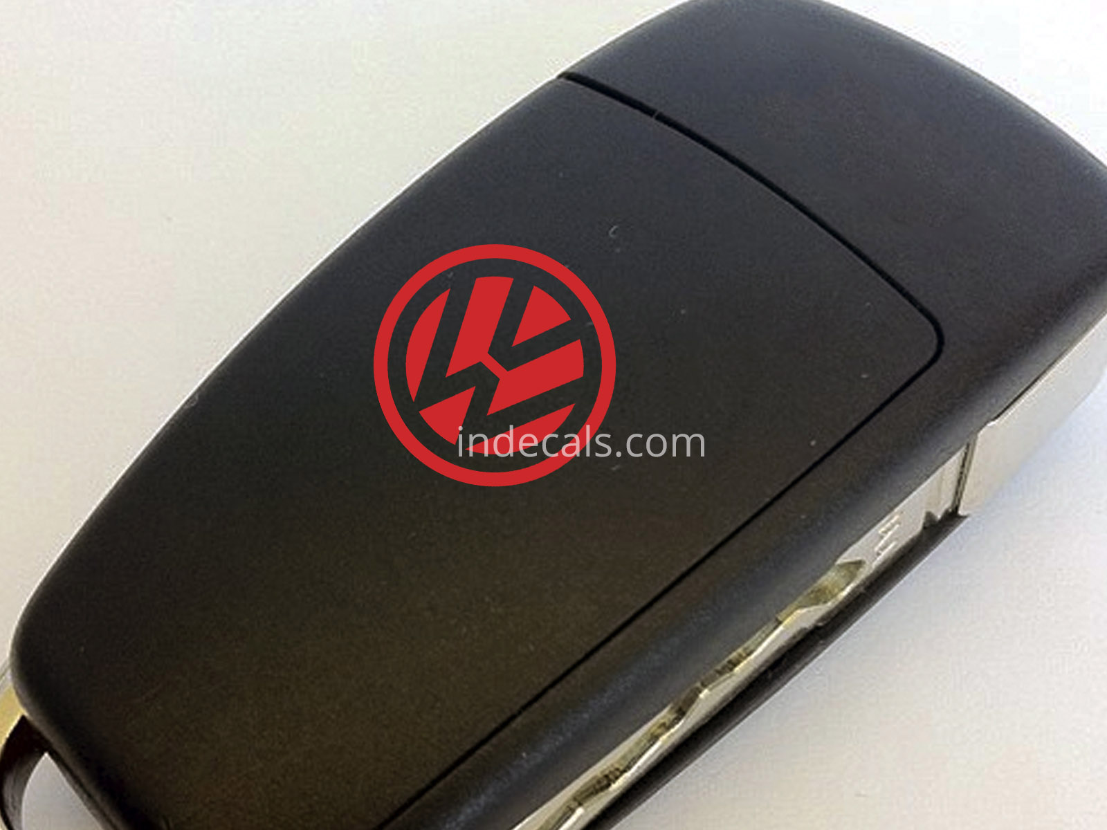 3 x Volkswagen Stickers for Key - Red