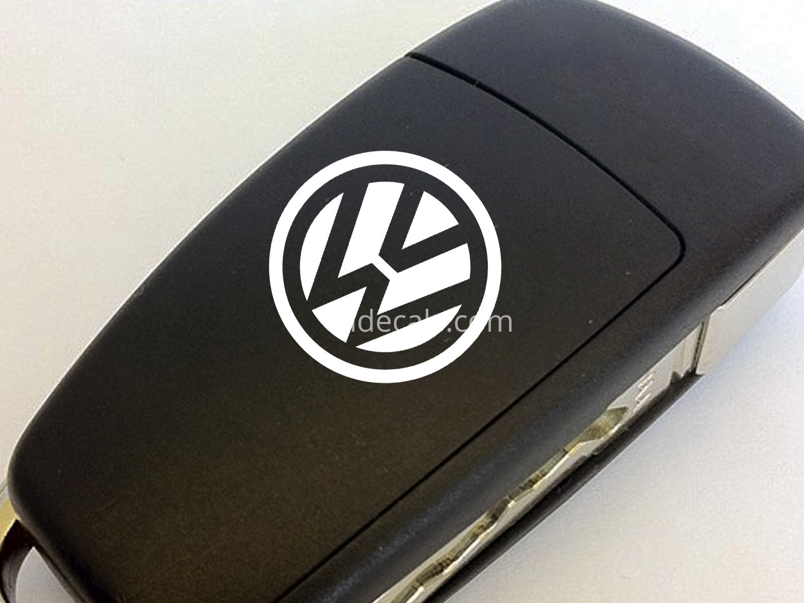 3 x Volkswagen Stickers for Key - White