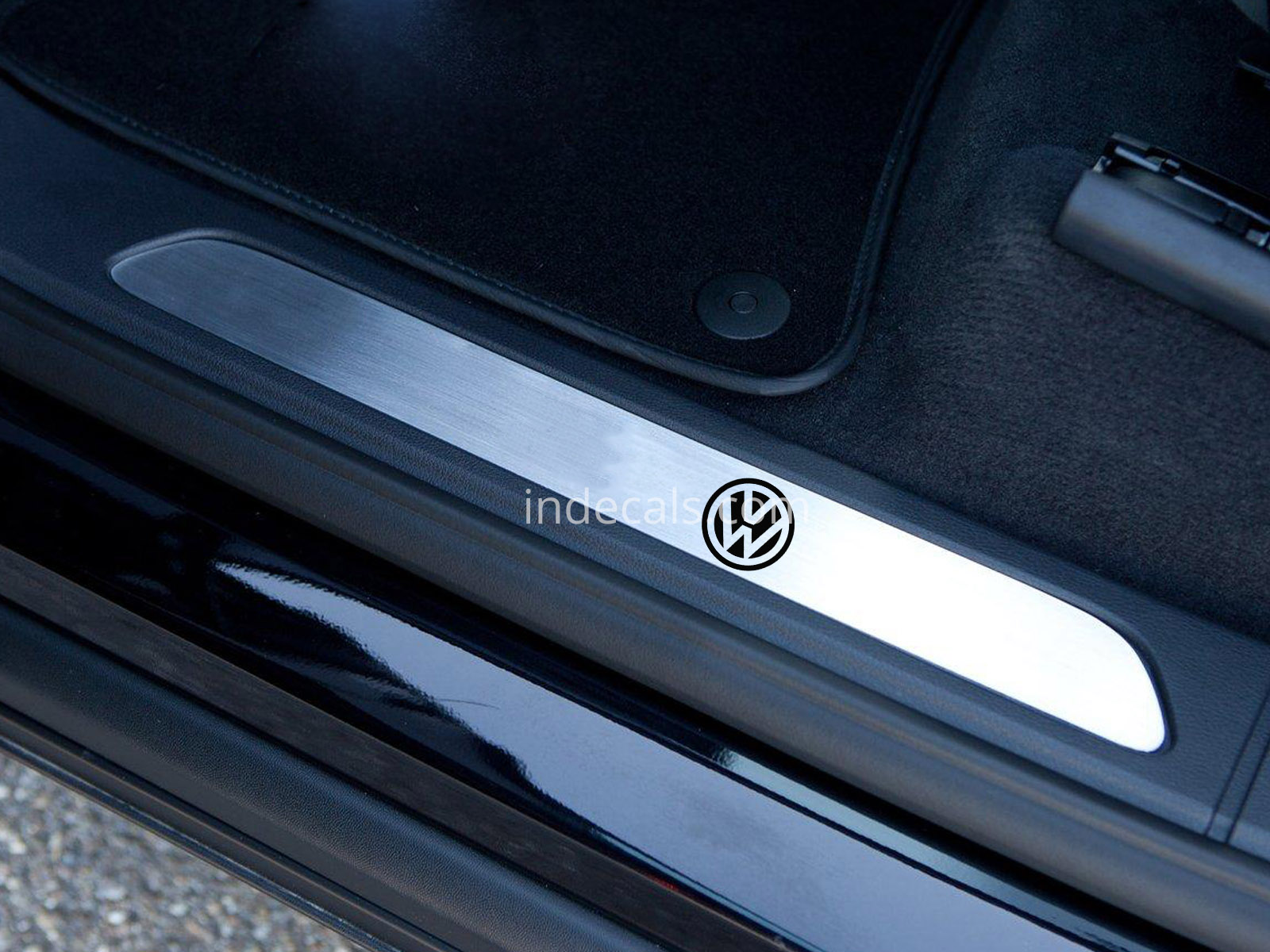 6 x Volkswagen Stickers for Door Sills - Black