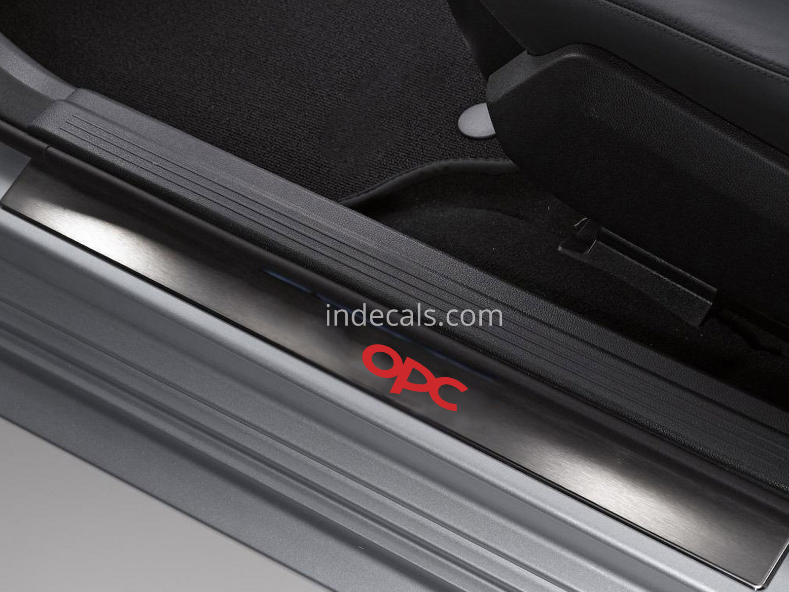 6 x Opel OPC Stickers for Door Sills - Red