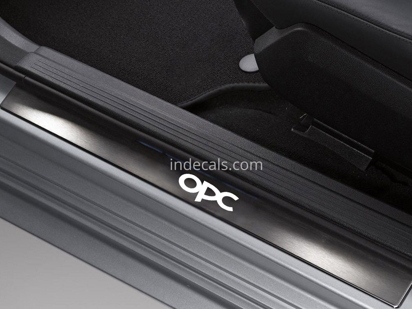 6 x Opel OPC Stickers for Door Sills - White