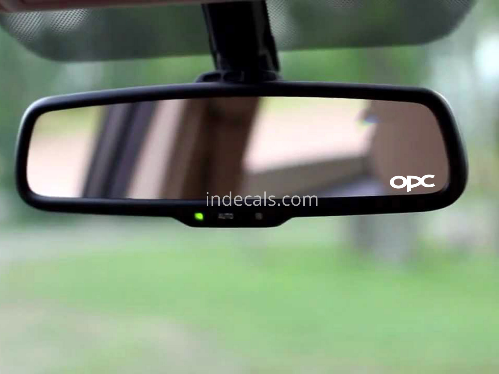 3 x Opel OPC Stickers for Interior Mirror - White