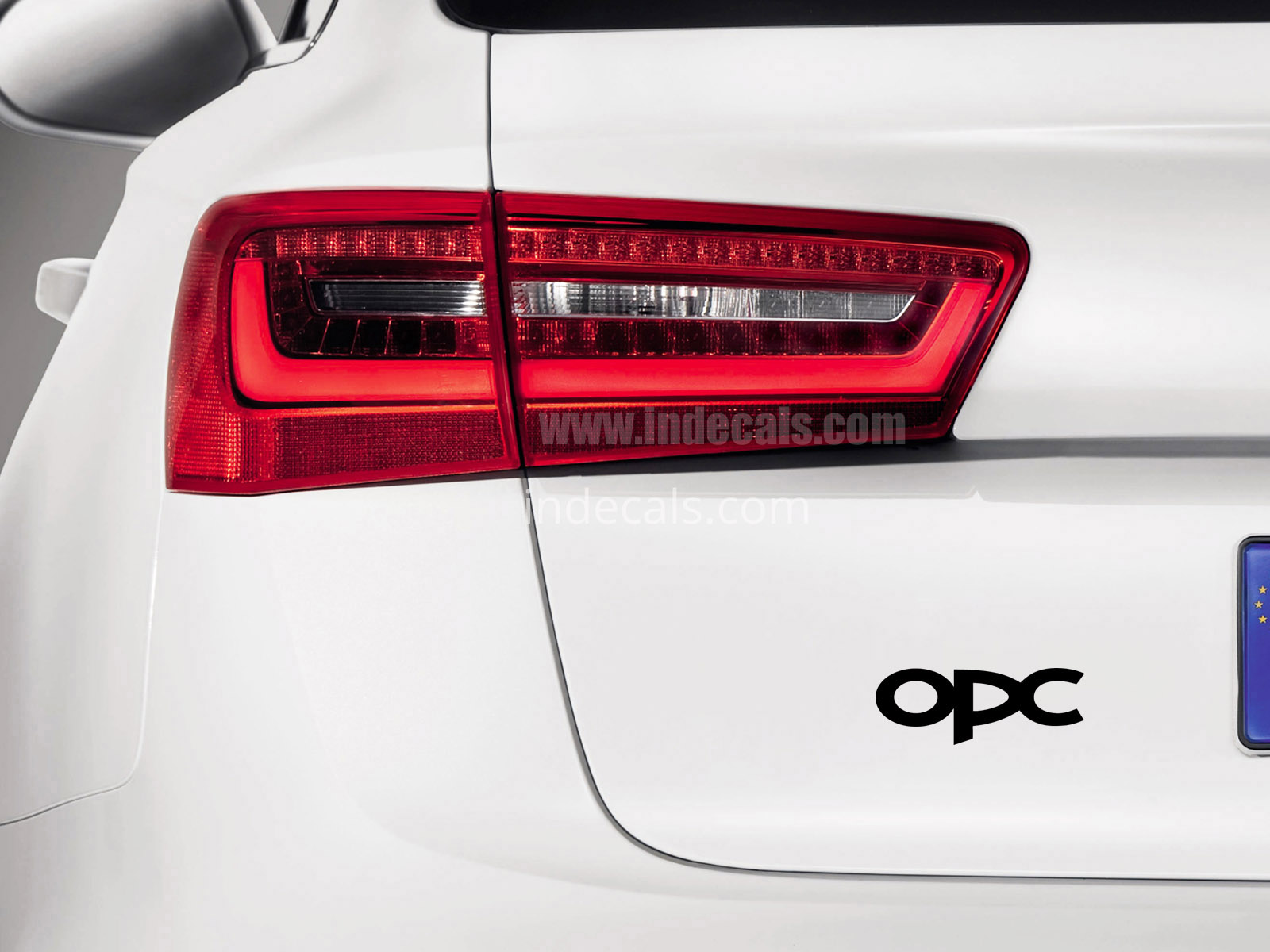 3 x Opel OPC Stickers for Trunk - Black