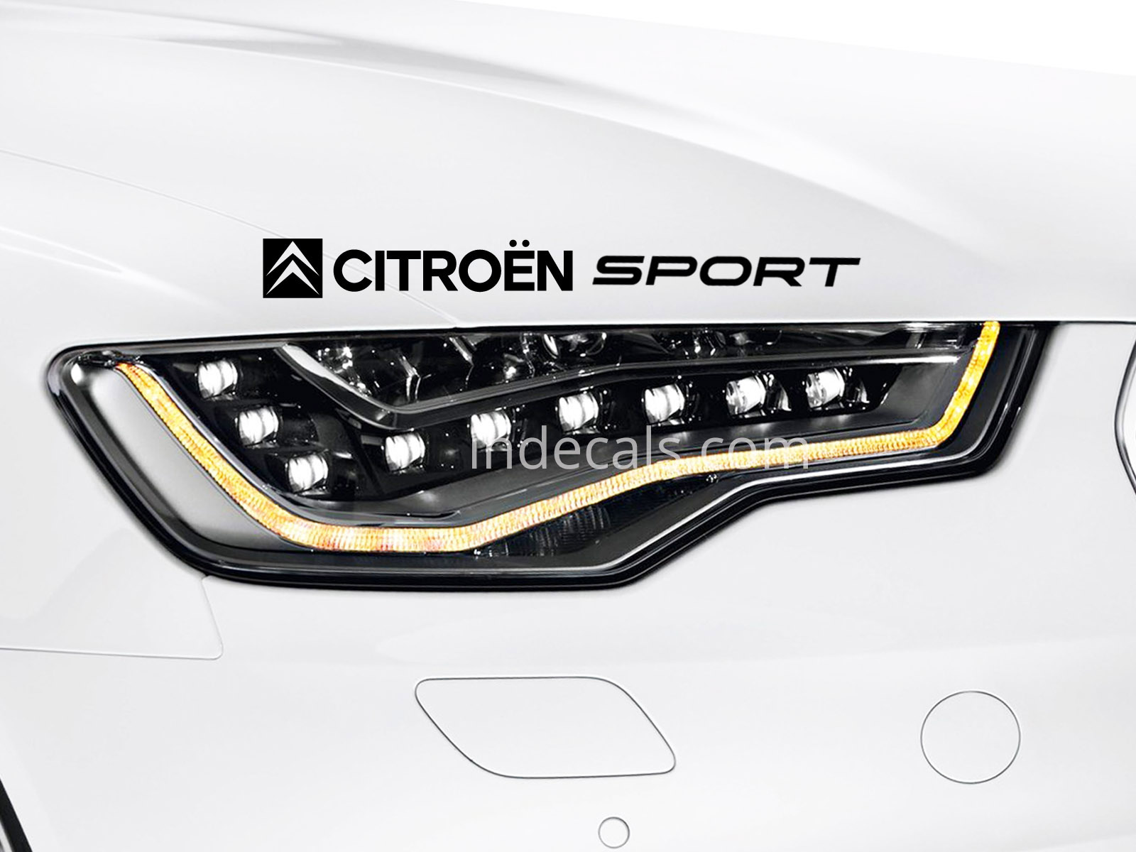 1 x Citroen Sport Sticker - Black