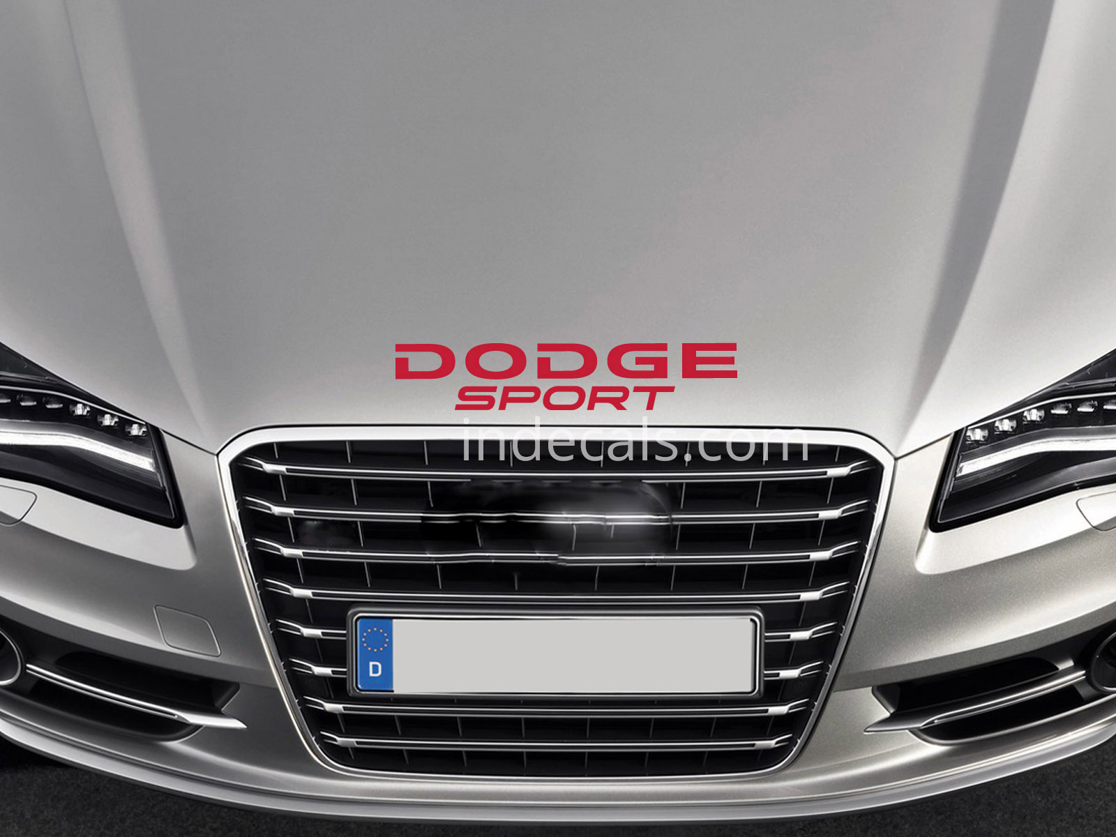 1 x Dodge Sport Sticker for Bonnet - Red
