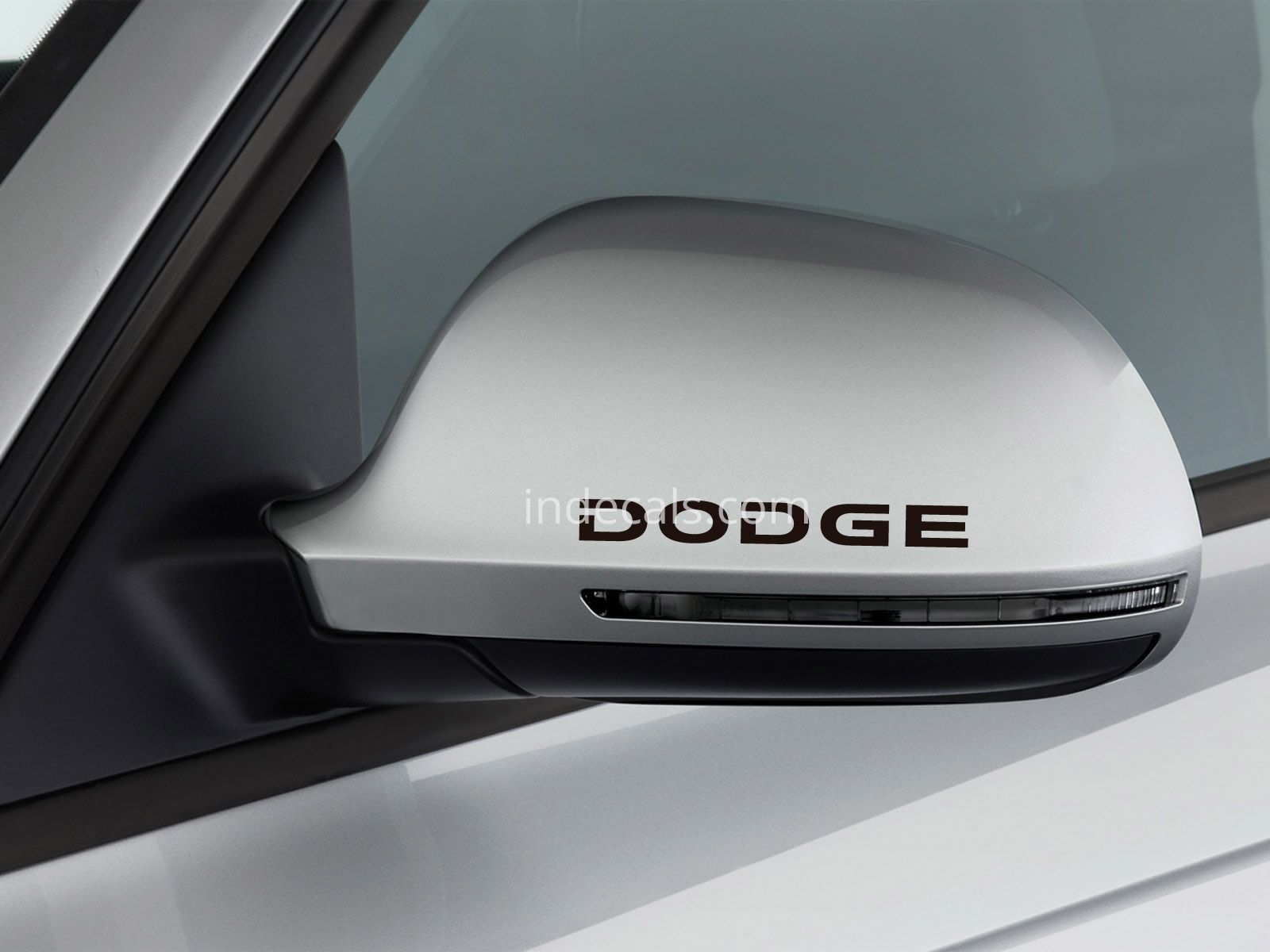 3 x Dodge Stickers for Mirrors - Black