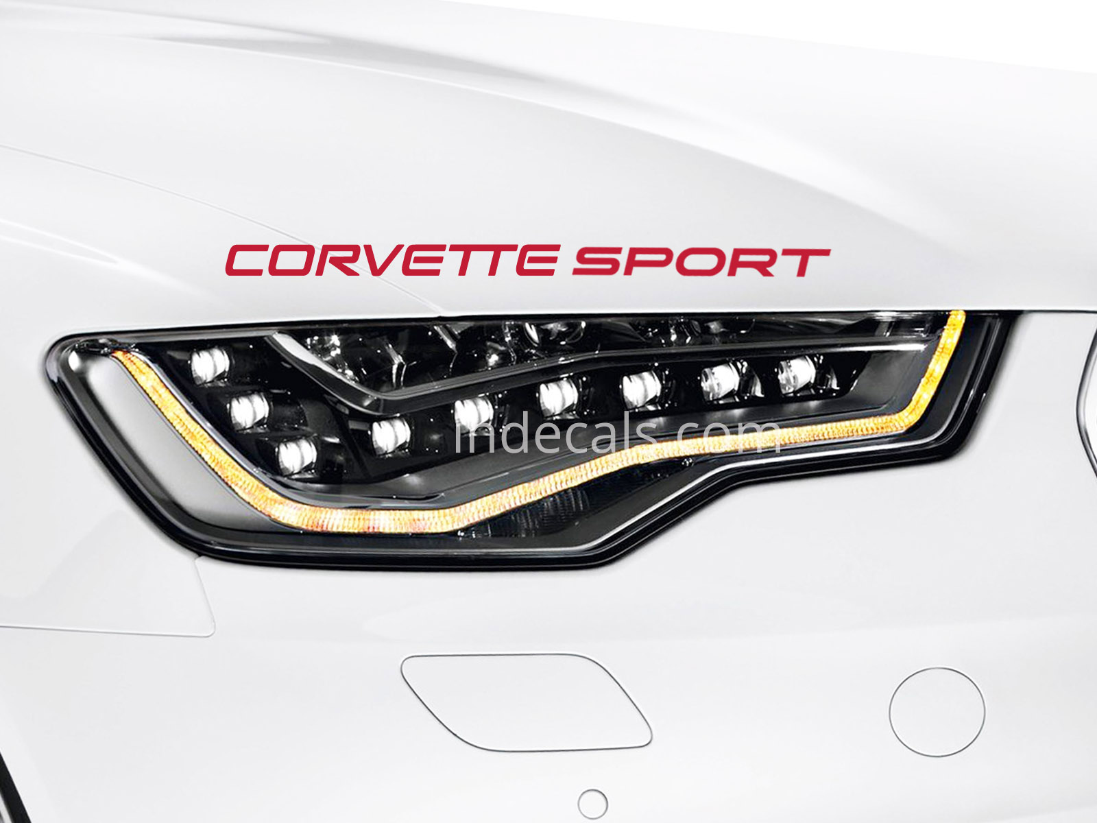 1 x Corvette Sport Sticker - Red