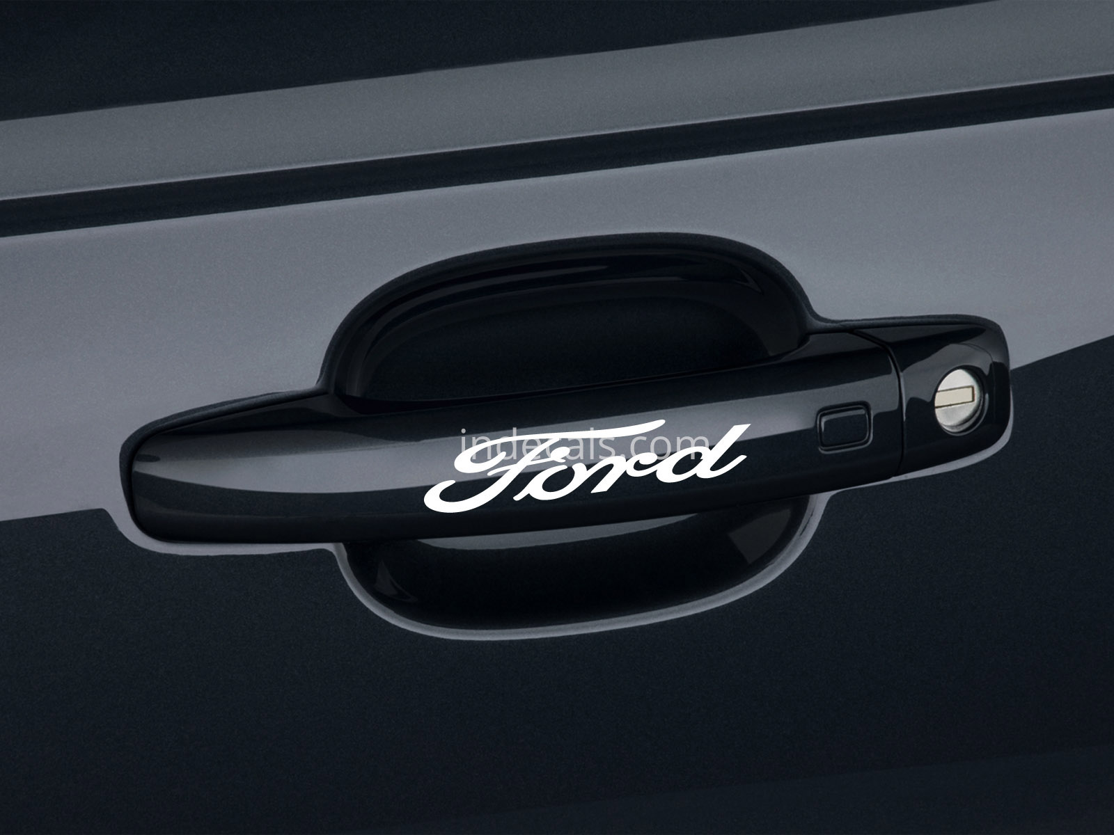 6 x Ford Stickers for Door Handles - White