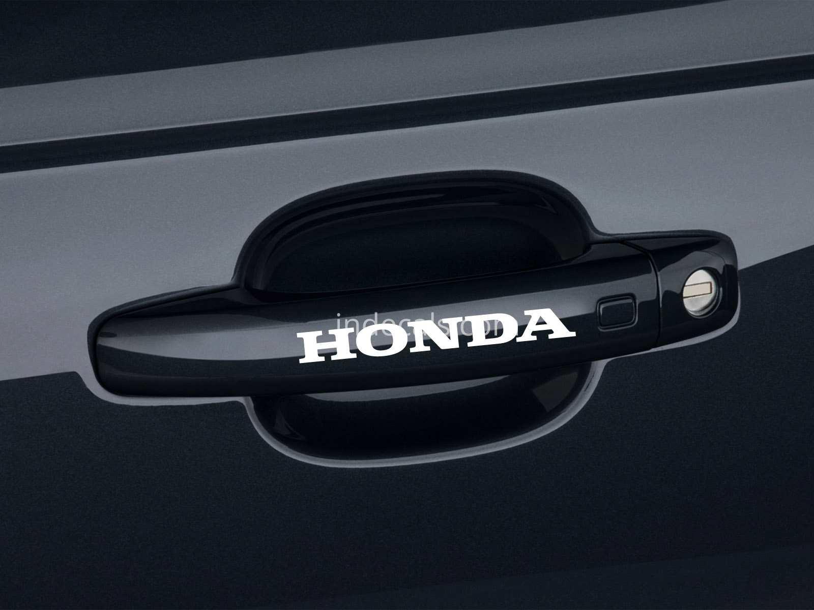 6 x Honda Stickers for Door Handles - White