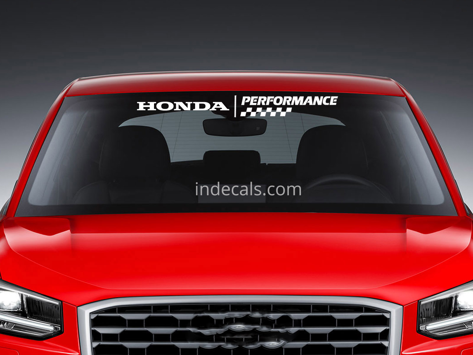 1 x Honda Performance Sticker for Windshield or Back Window - White
