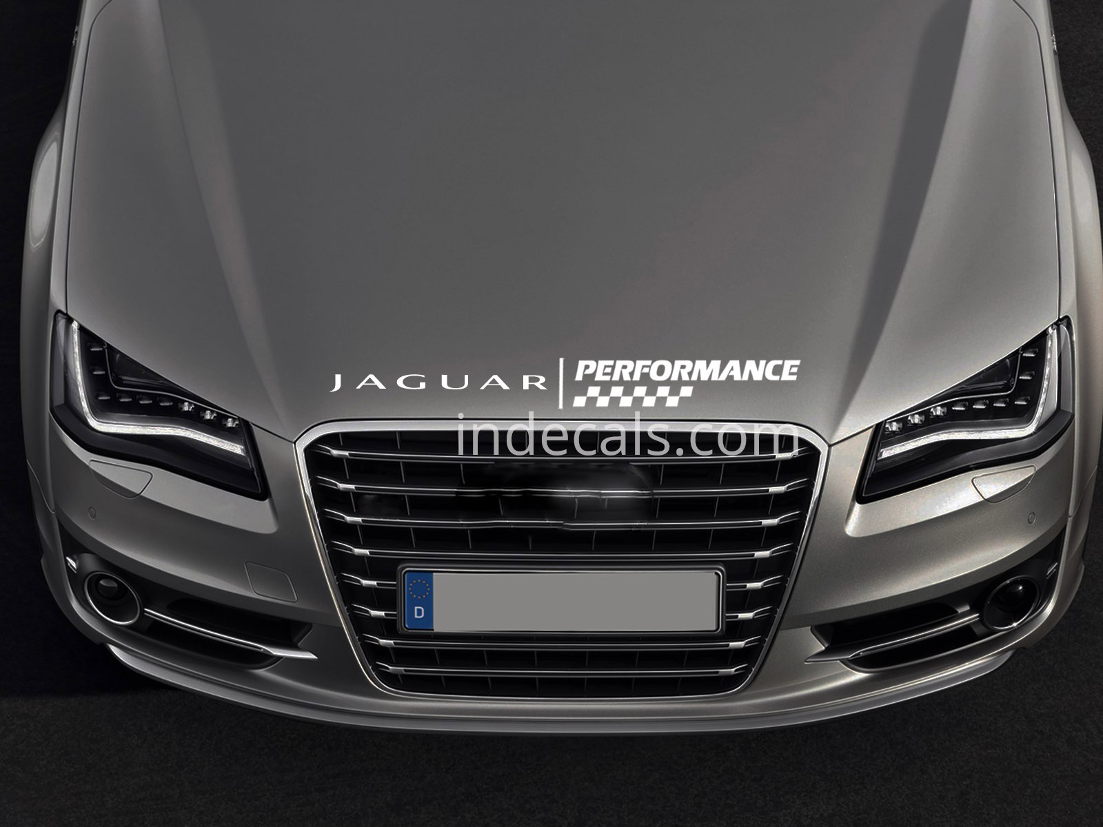 1 x Jaguar Peformance Sticker for Bonnet - White