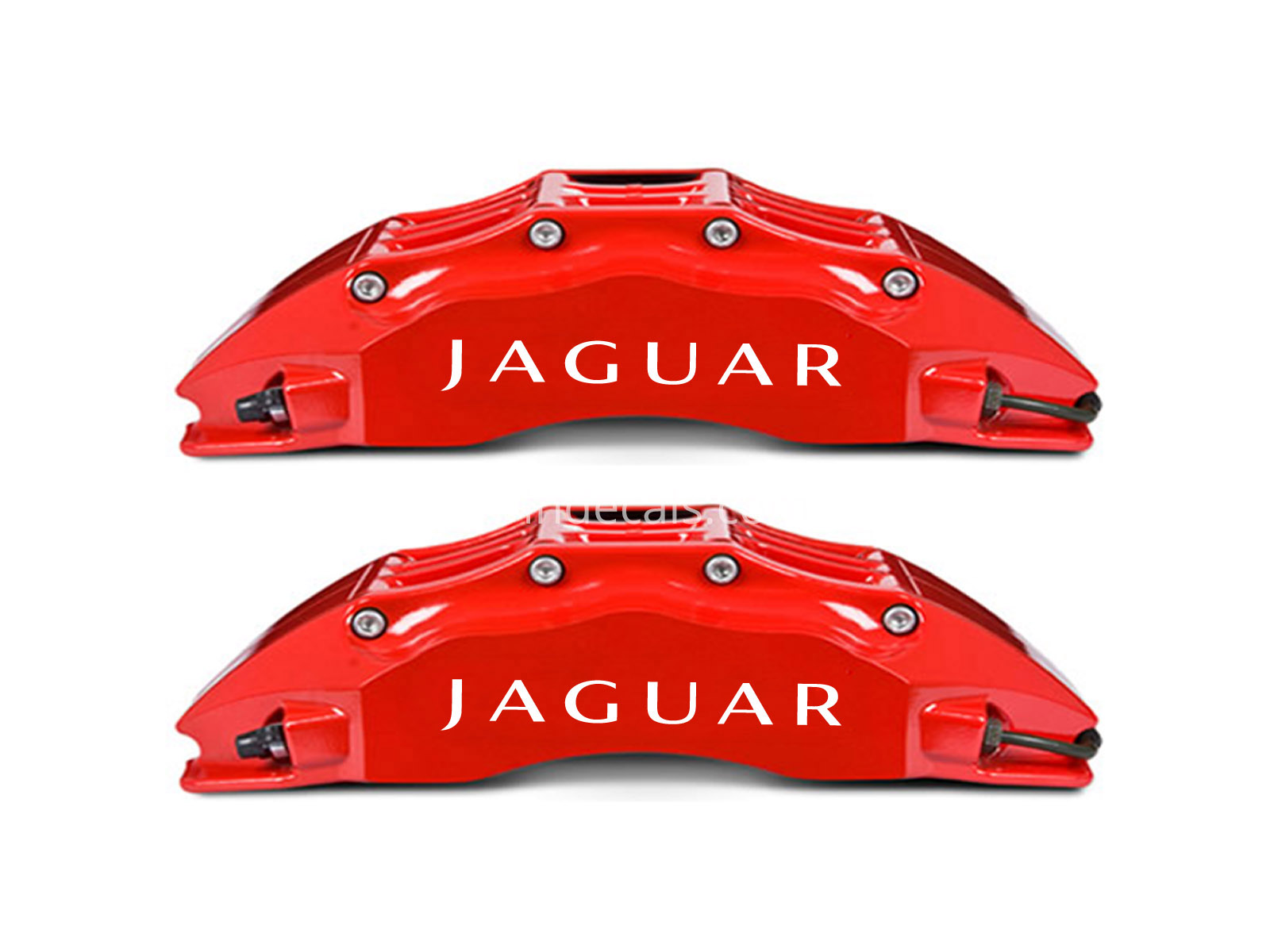 6 x Jaguar Stickers for Brakes - White