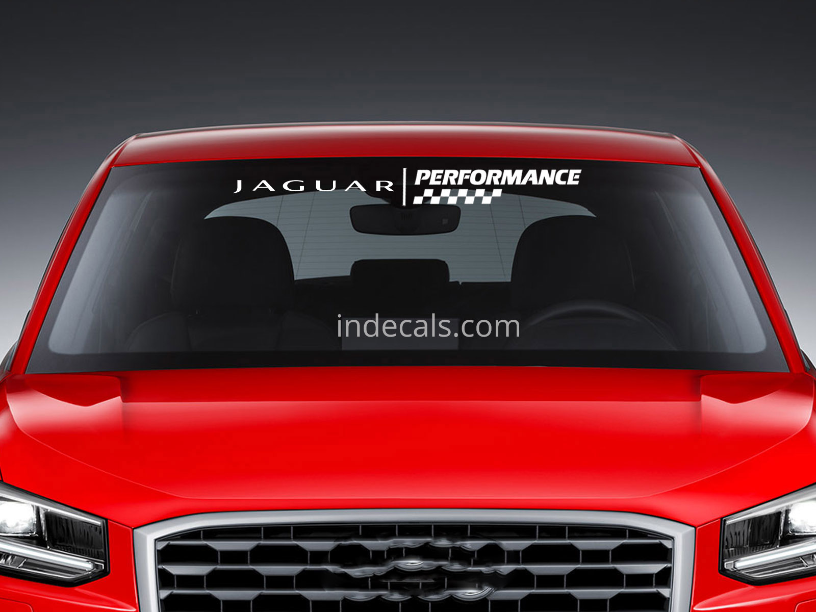 1 x Jaguar Performance Sticker for Windshield or Back Window - White