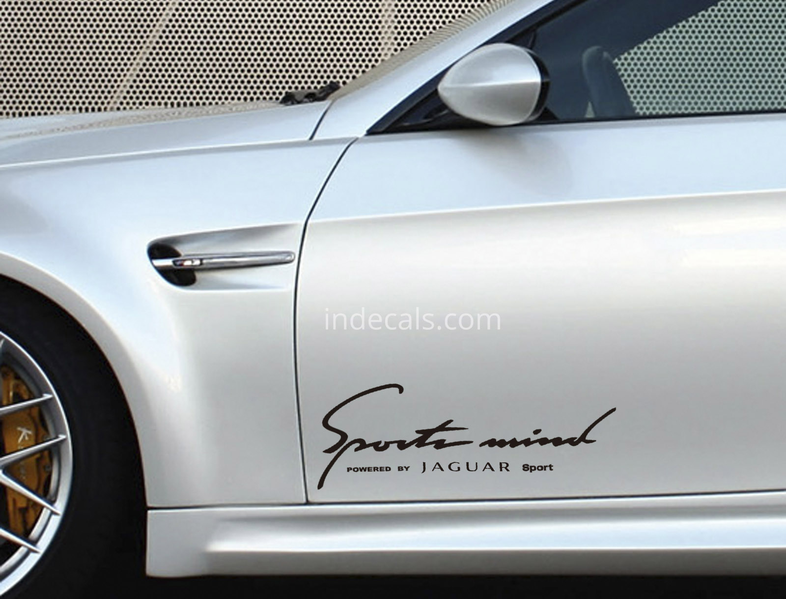 2 x Jaguar Sports Mind Stickers XL - Black