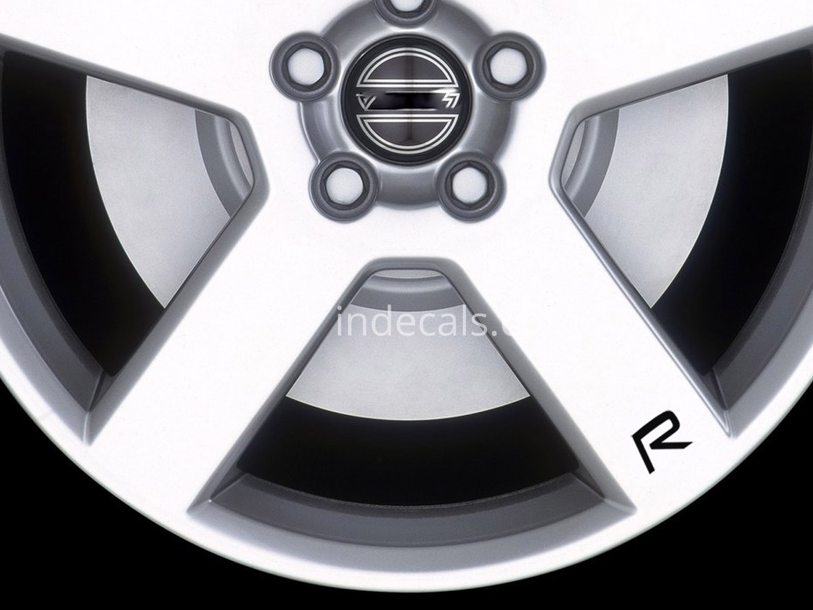 5 x Volvo R-Design stickers for Wheels Black