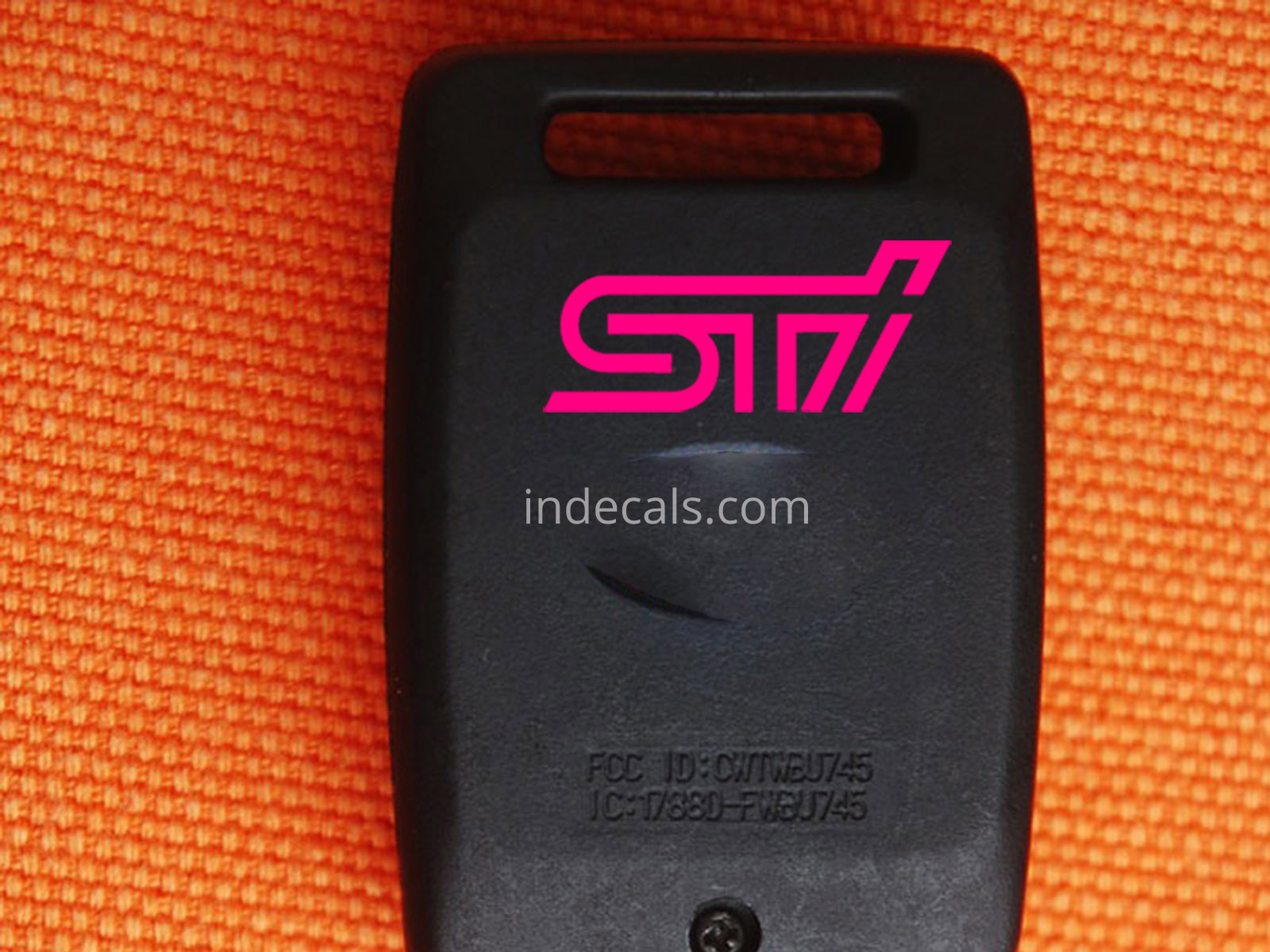 2 x Subaru STI stickers for Key Fob - Pink