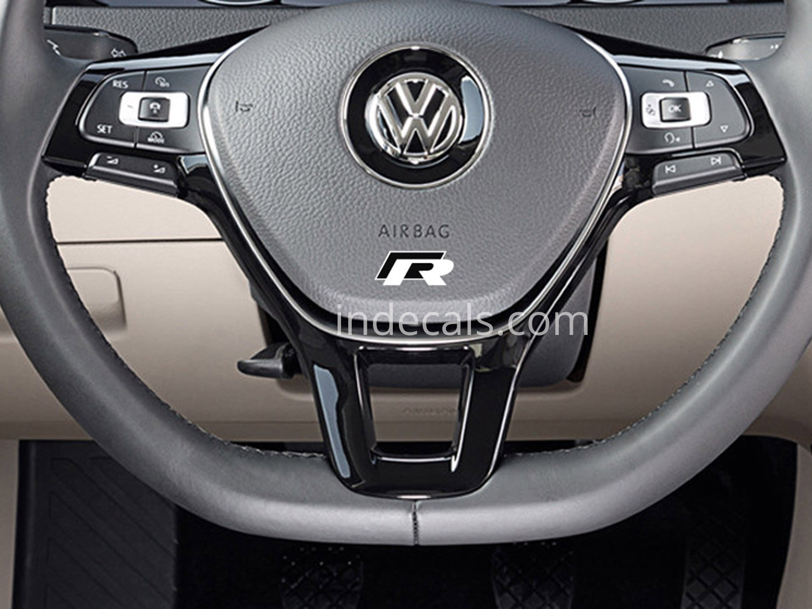2 x Volkswagen R-Line stickers for Steering Wheel