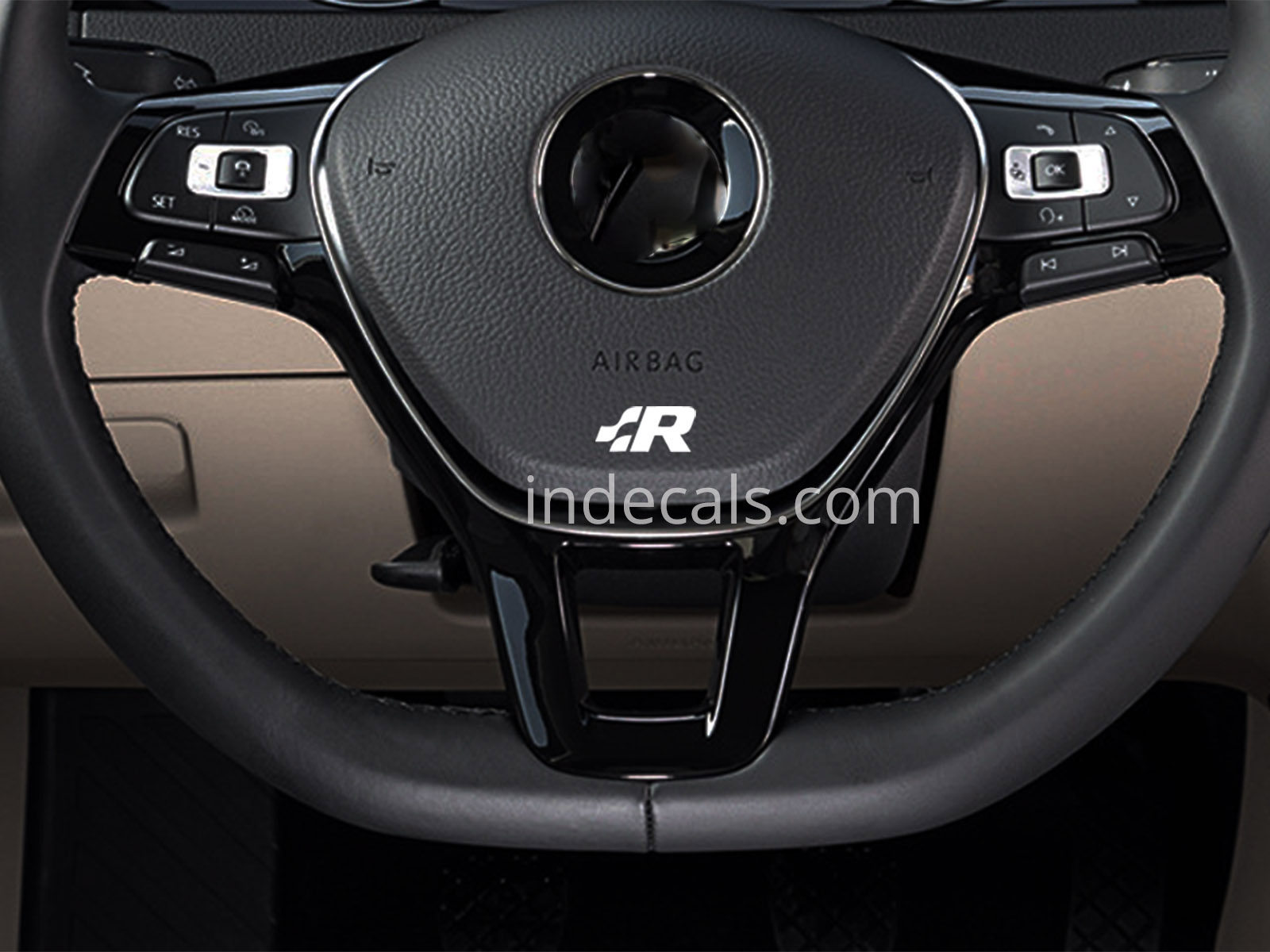 2 x Volkswagen Racing stickers for Steering Wheel