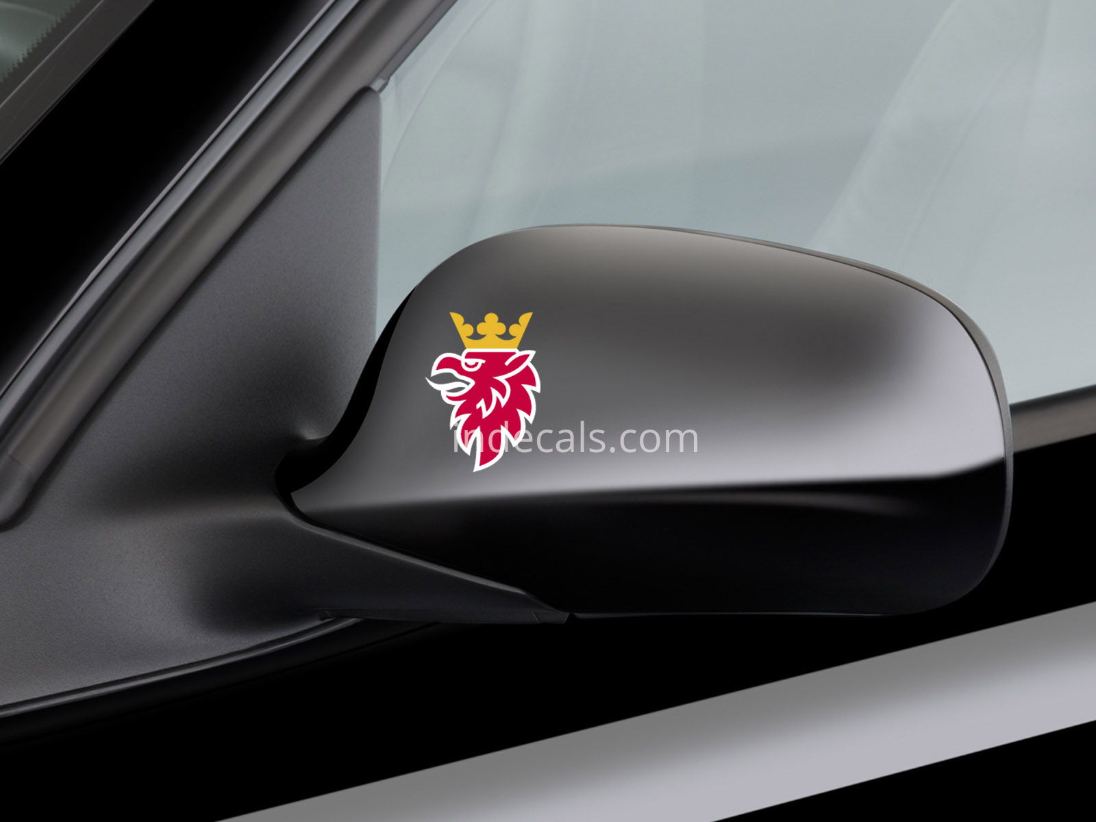 2 x Saab stickers for Mirror Cover