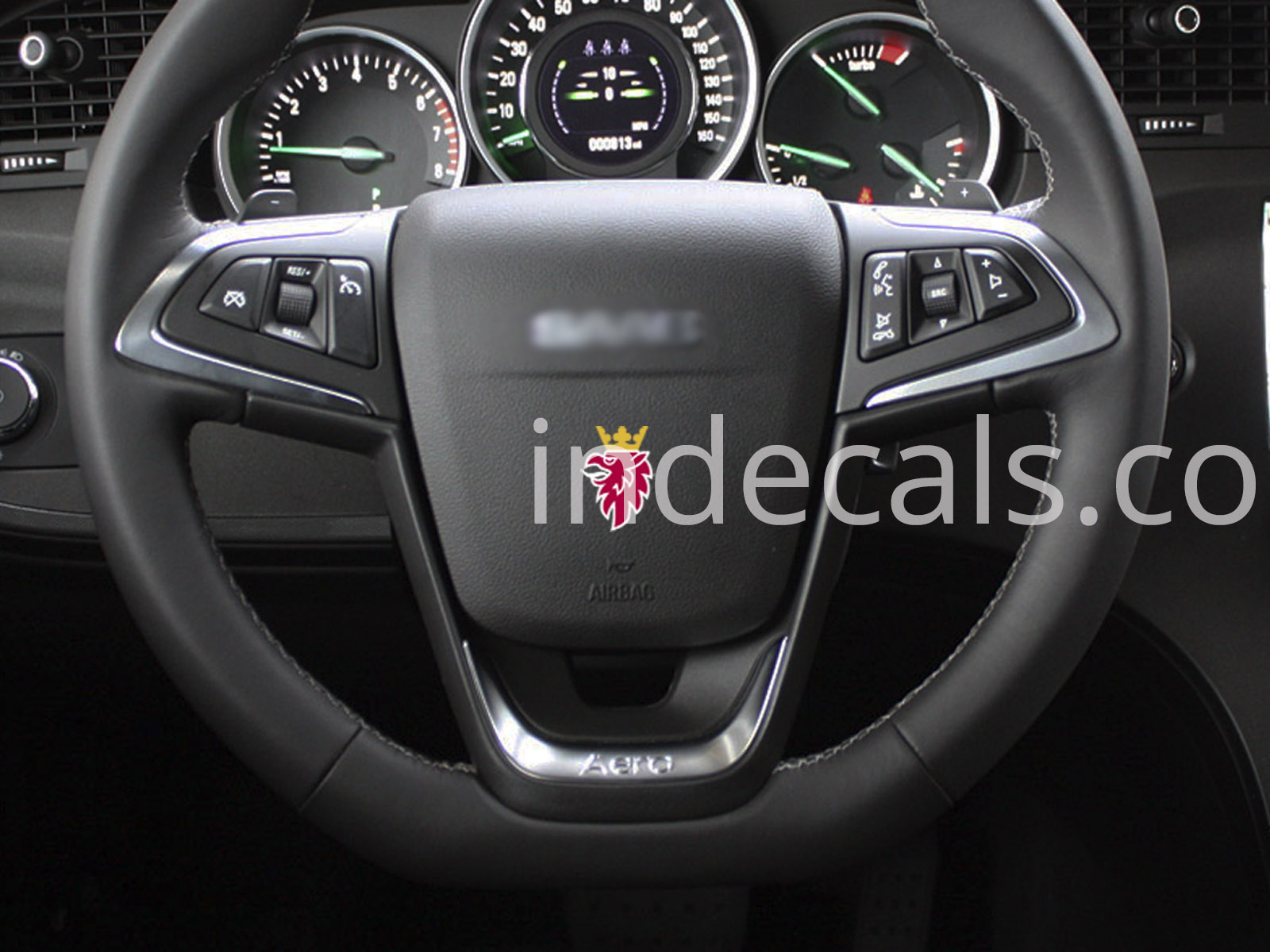 2 x Saab stickers for Steering Wheel