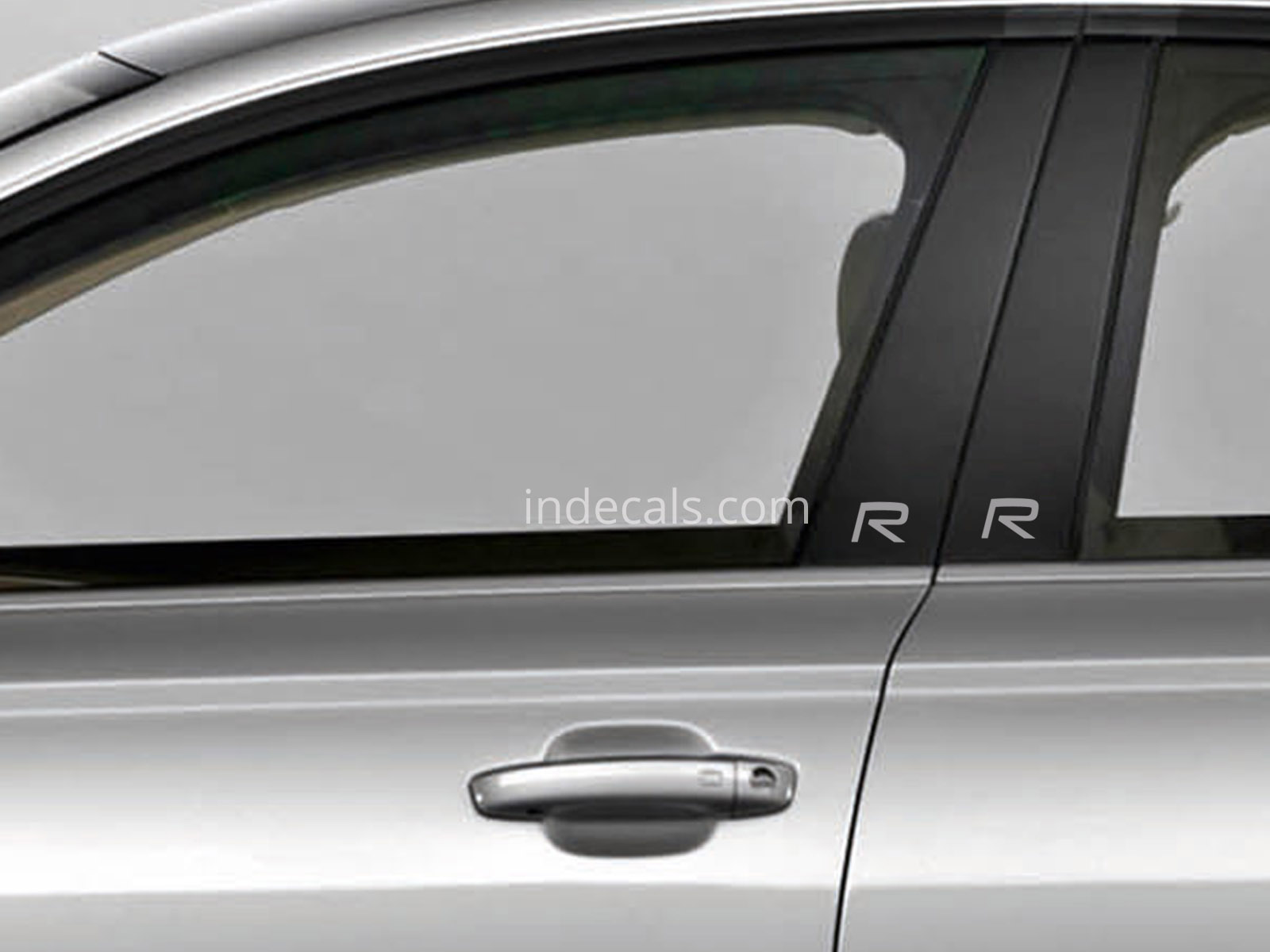 4 x Volvo R-Design stickers for Window Trim Silver