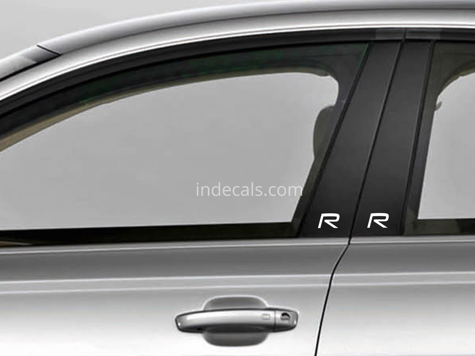 4 x Volvo R-Design stickers for Window Trim White
